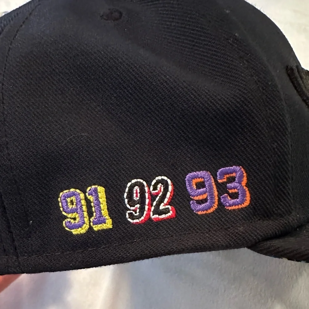 Air Jordan World Champs Again & Again Black Snapback Cap Jumpman Hat 91 92 93 OS